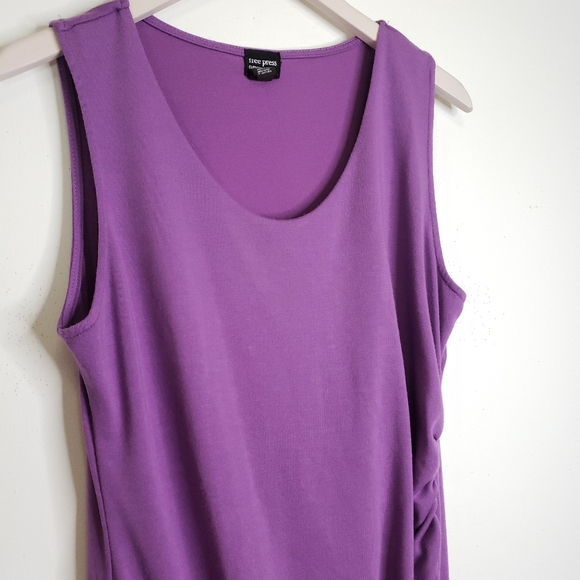 Free People Free Press Ruched Tee Shirt  Mini Dress - Picture 7 of 8